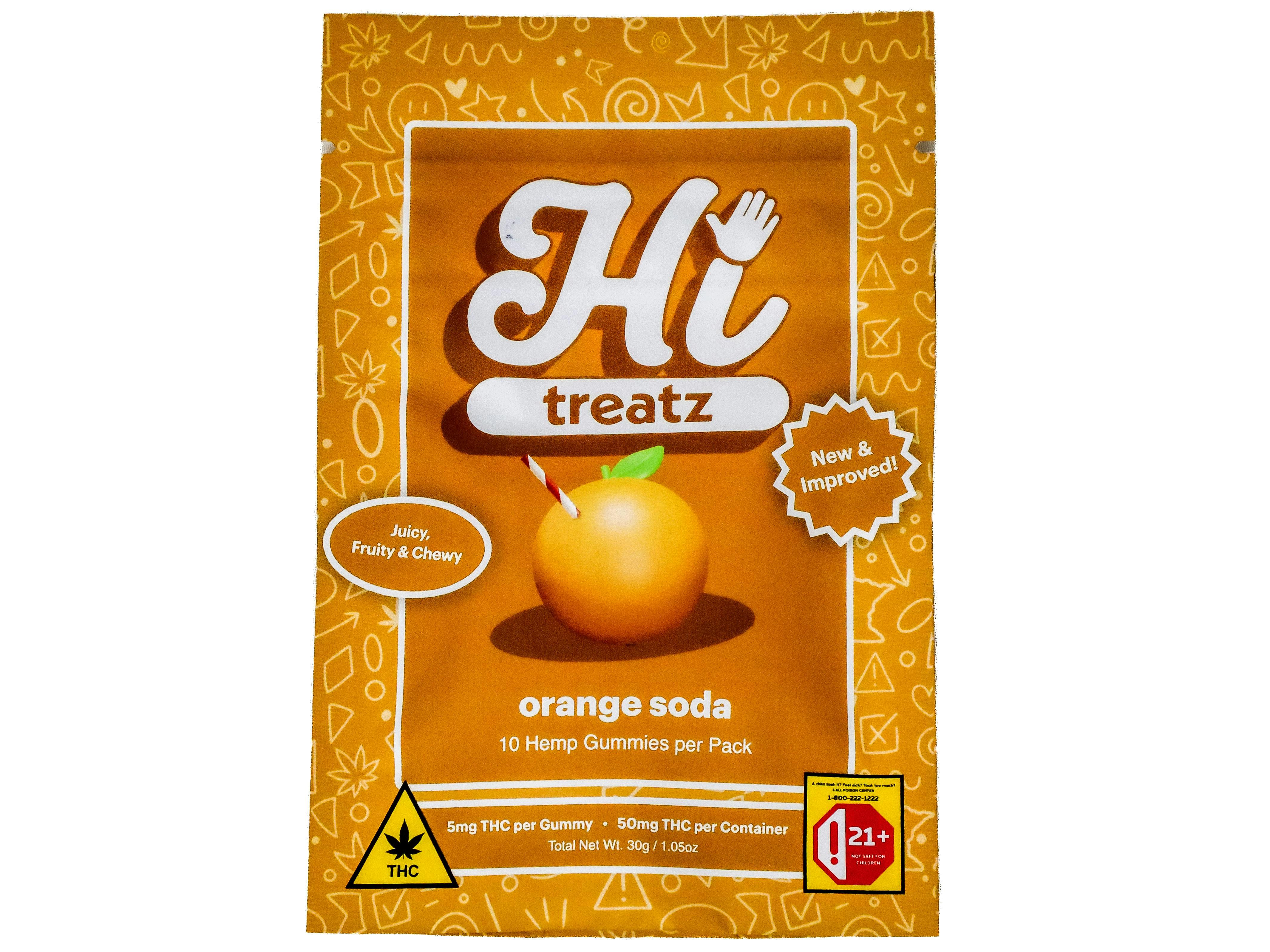 NCW Orange Soda Gummies 50mg THC 2132543496 cannabis product
