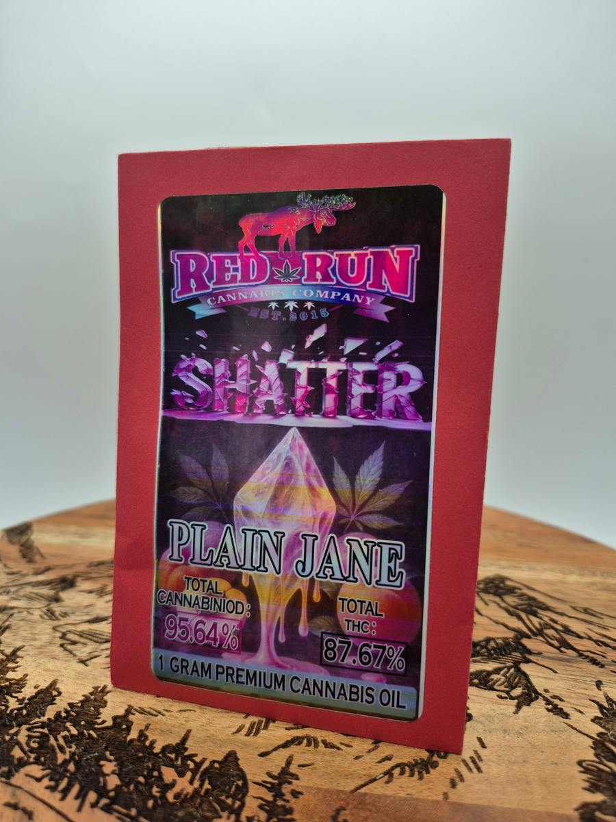 Red Run Shatter 1g - Plain Mary Jane