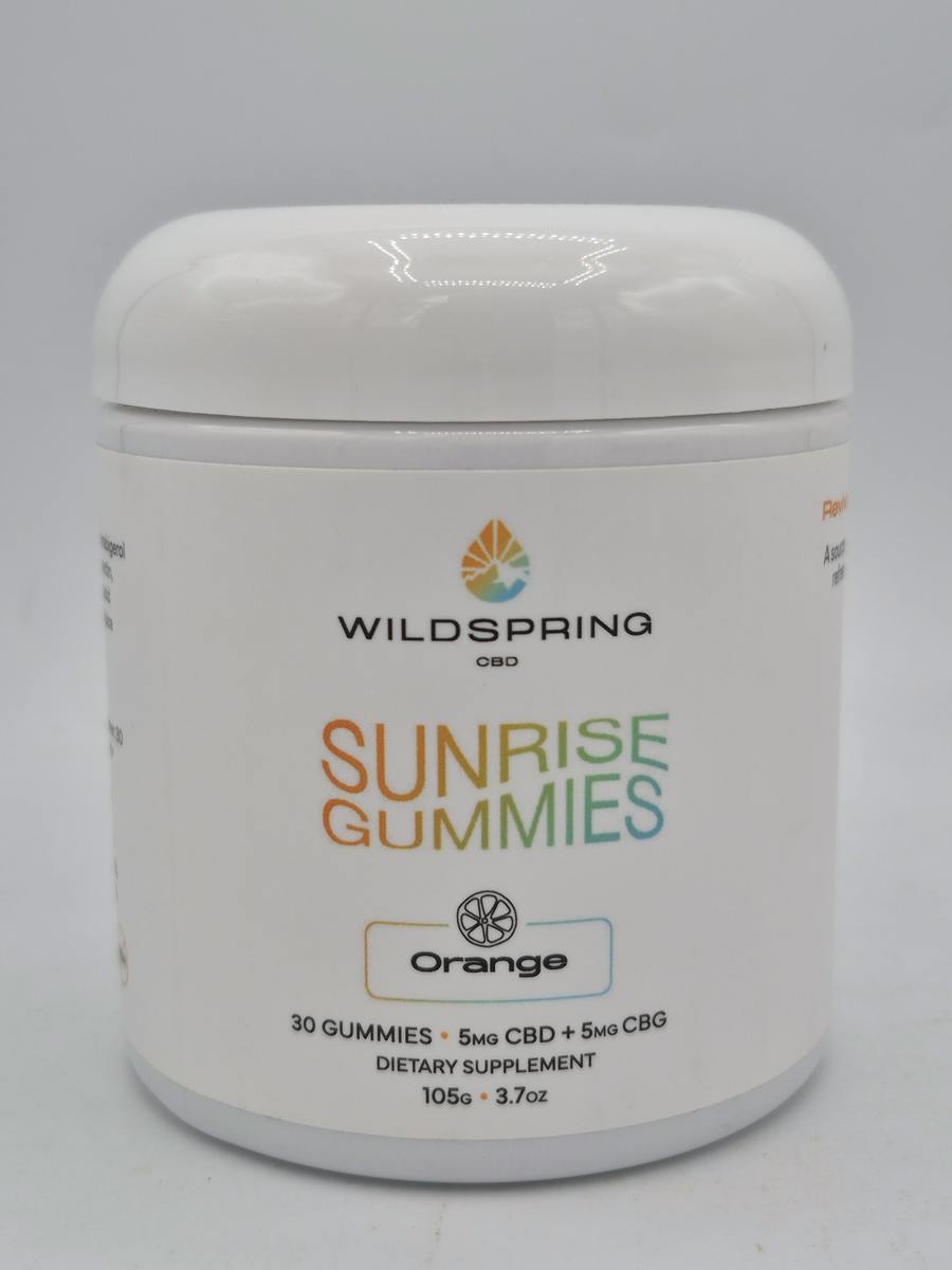 Sunrise Gummies - Orange CBD+CBG