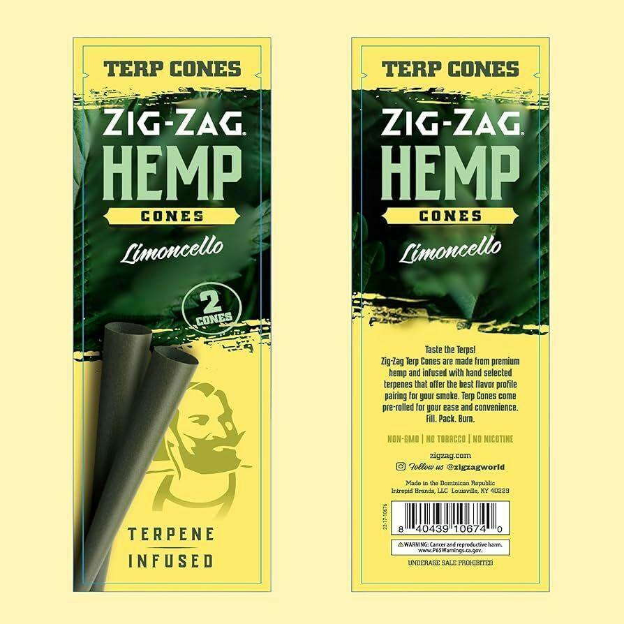 Zig-Zag Hemp Terp Cones Limoncello