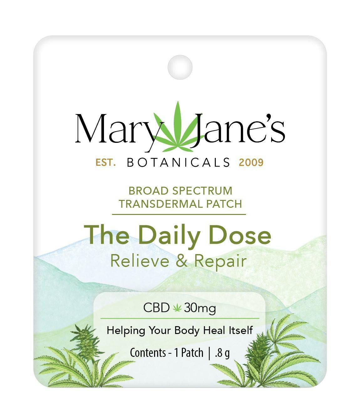 Mary Jane's Medicinals Daily Dose CBD Patch 30mg