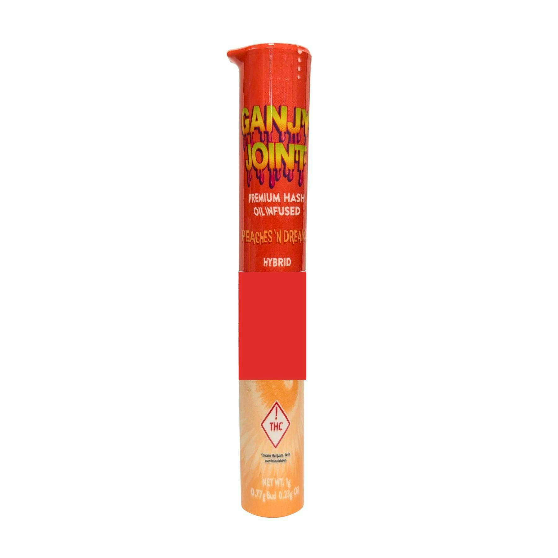 Ganjy Assorted Strains Hash Infused Pre Roll 1g