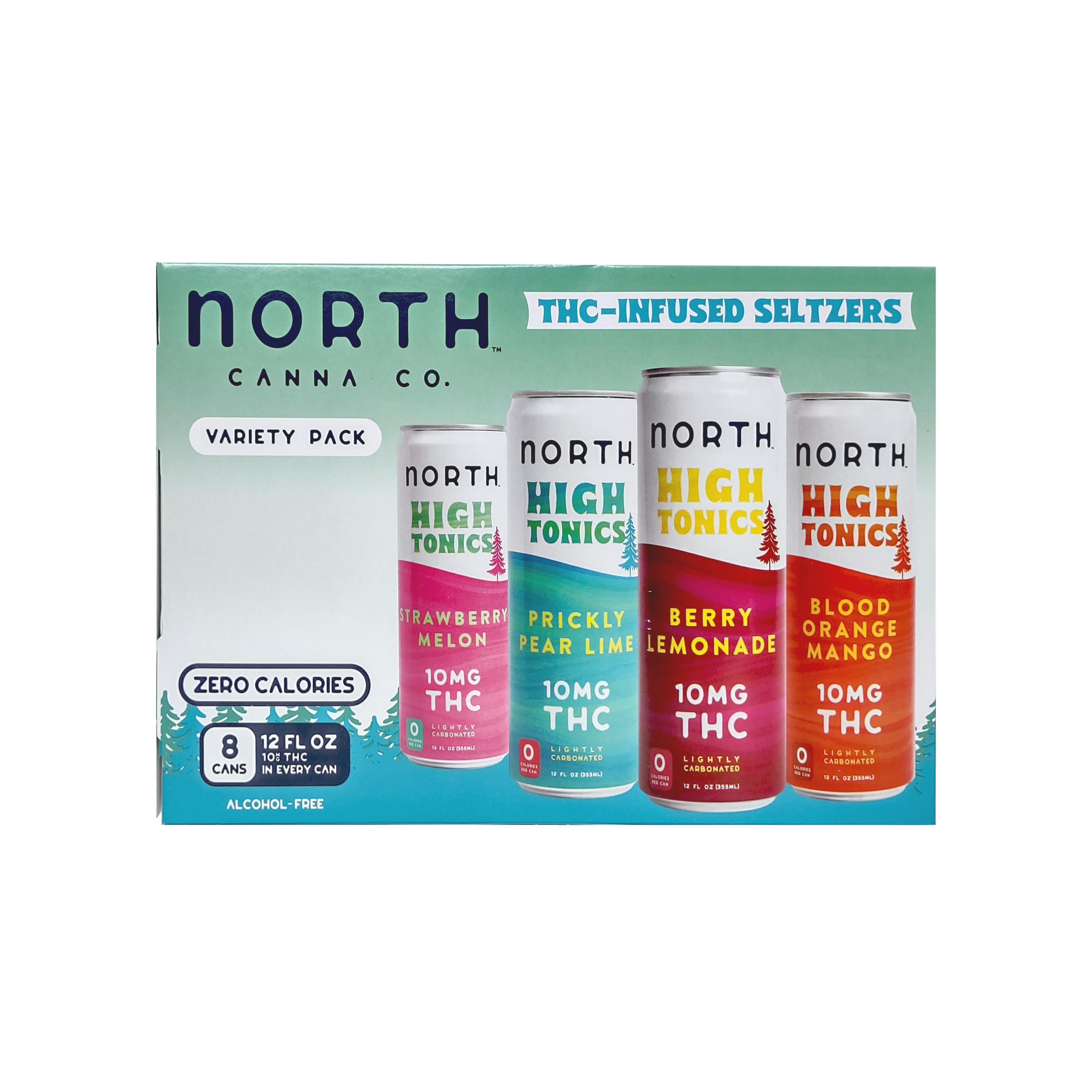 North High Tonics Variety 8-pack 10mg