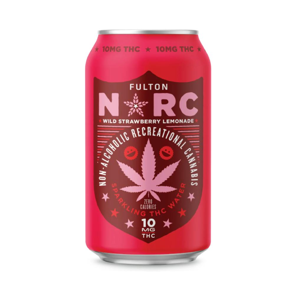 Fulton NARC Wild Strawberry Lemonade Sparkling THC Water 10mg