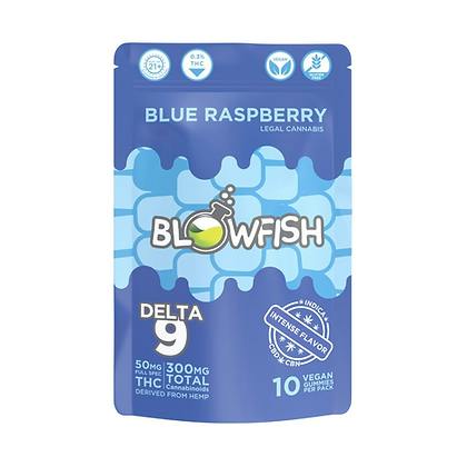 Blowfish Blue Raspberry Indica Gummies