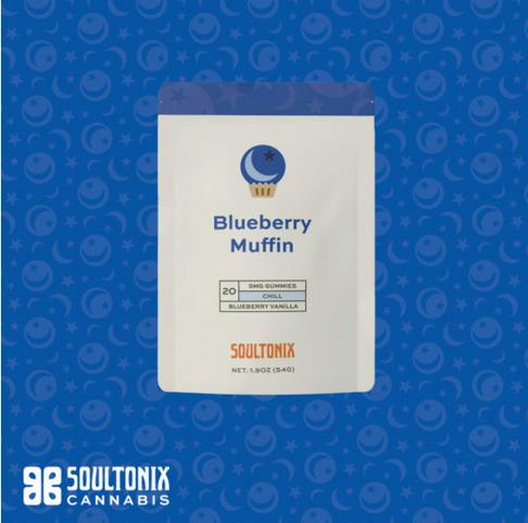 Soultonix - Gummy 1:1 THC:CBD Blueberry Muffin (I)