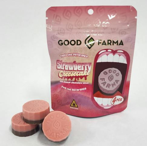 Good Farma - Chocolate Bites - Strawberry Cheesecake 3 pk (RSO)
