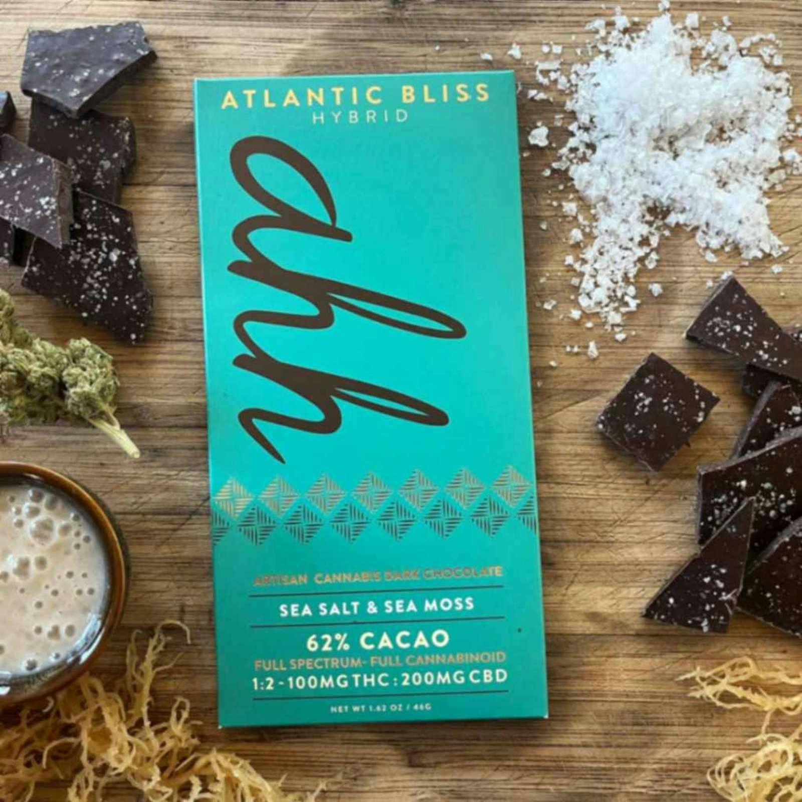 Bliss Dark Chocolate Bar w/ Sea Salt & Sea Moss | Ahh by Treeworks