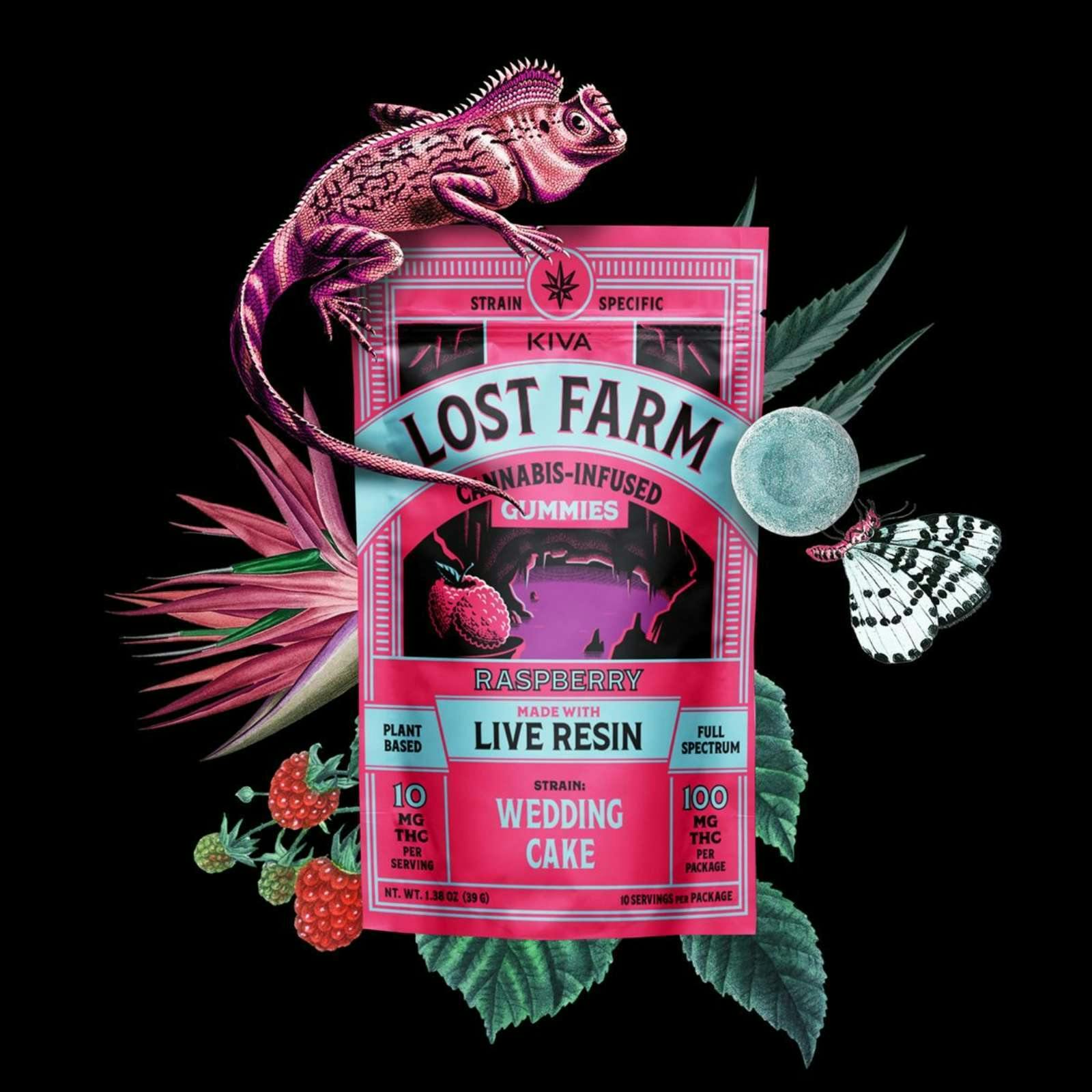 Raspberry X Wedding Cake Live Resin Gummies | Lost Farm