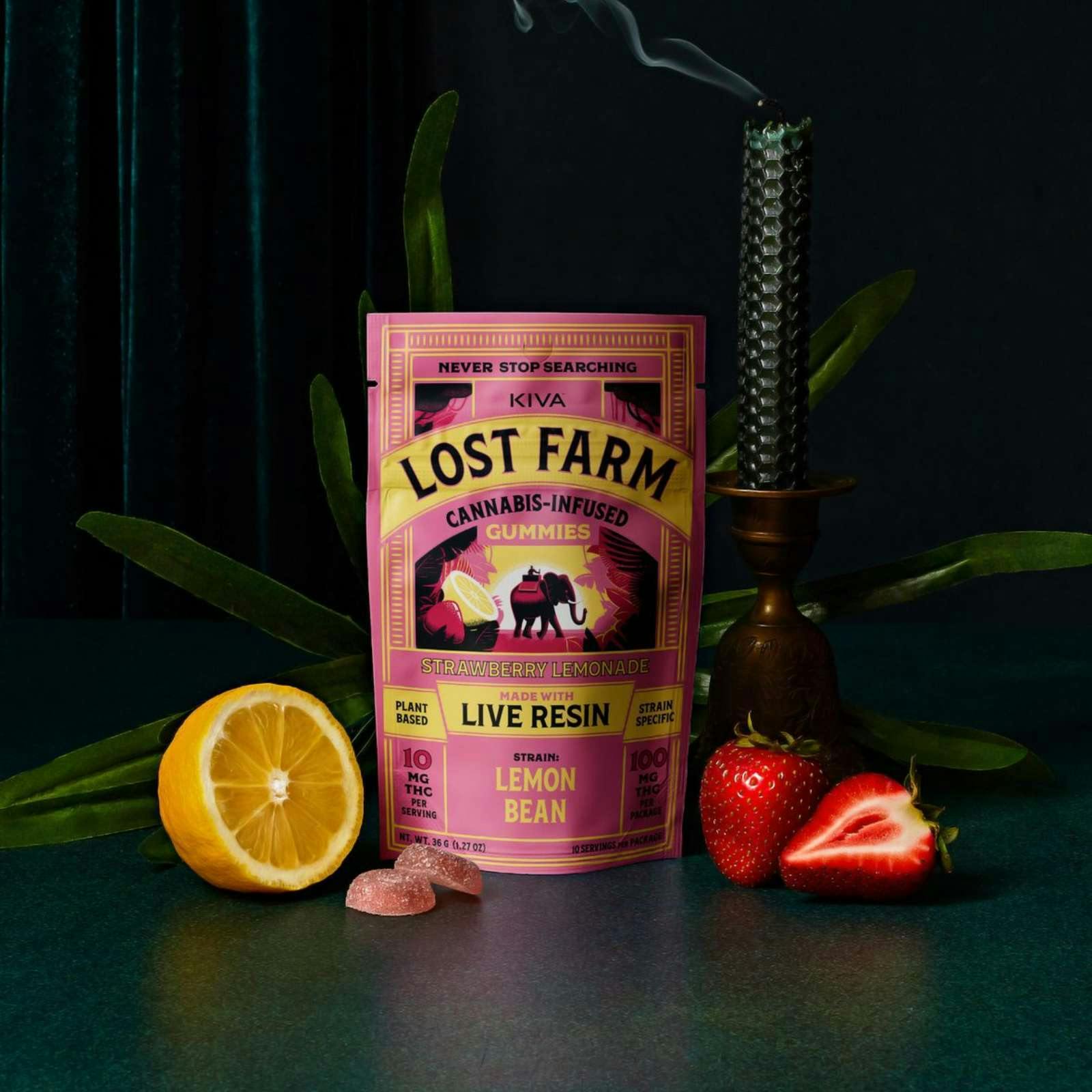 Strawberry Lemonade X Lemon OG Haze Live Resin Gummies | Lost Farm