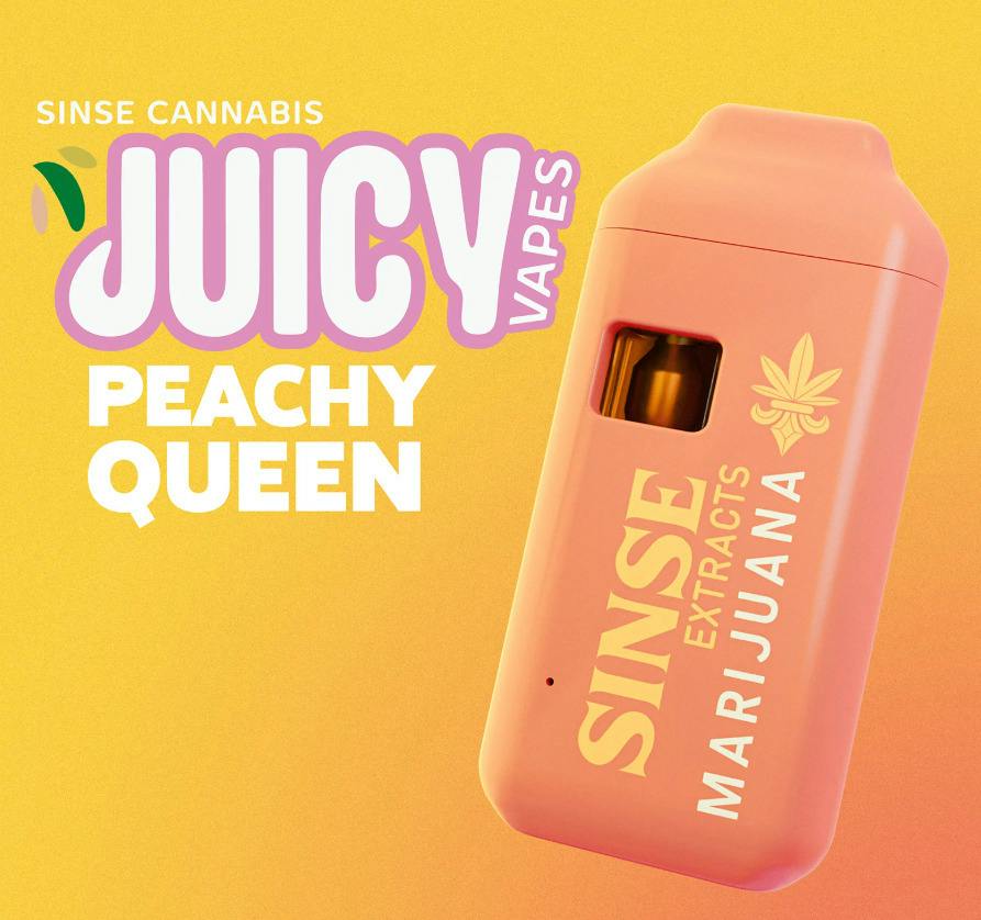 Sinse - 1g Juicy Vape Disposable - Peachy Queen