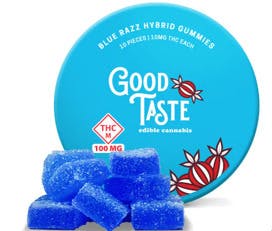 Good Taste - 100mg HYBRID Gummies (10pk) - Blue Razzberry