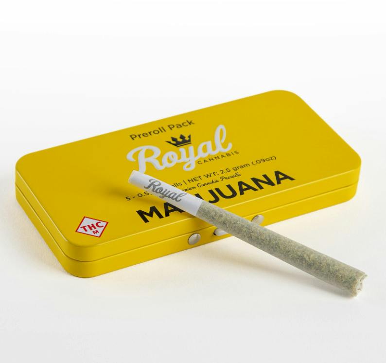 Royal Cannabis - 0.5g Pre-Rolls (5pk) - Lemon Cherry Pie