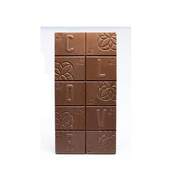 CLOVR - 100mg Chocolate Bar - 1:1:1 Mint (Milk Chocolate - THC/CBN/CBD)