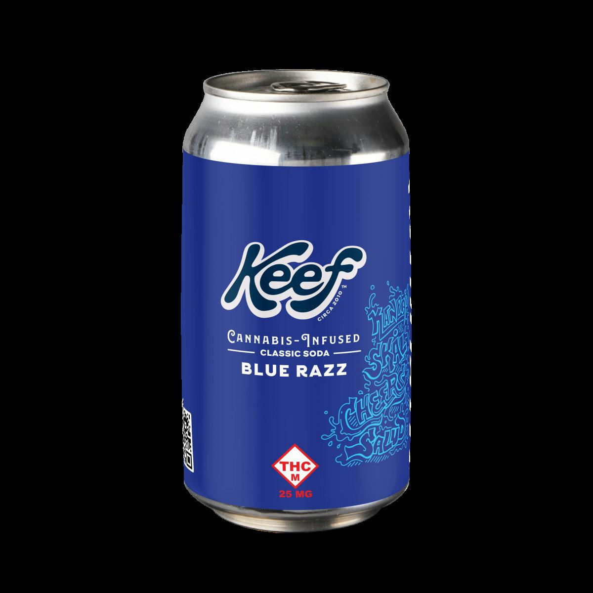 Keef - 25mg Classic Soda - Blue Razz