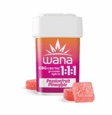 Wana - 1:1:1 (THC/CBD/CBG) Gummies (10pk) - Passionfruit Pineapple