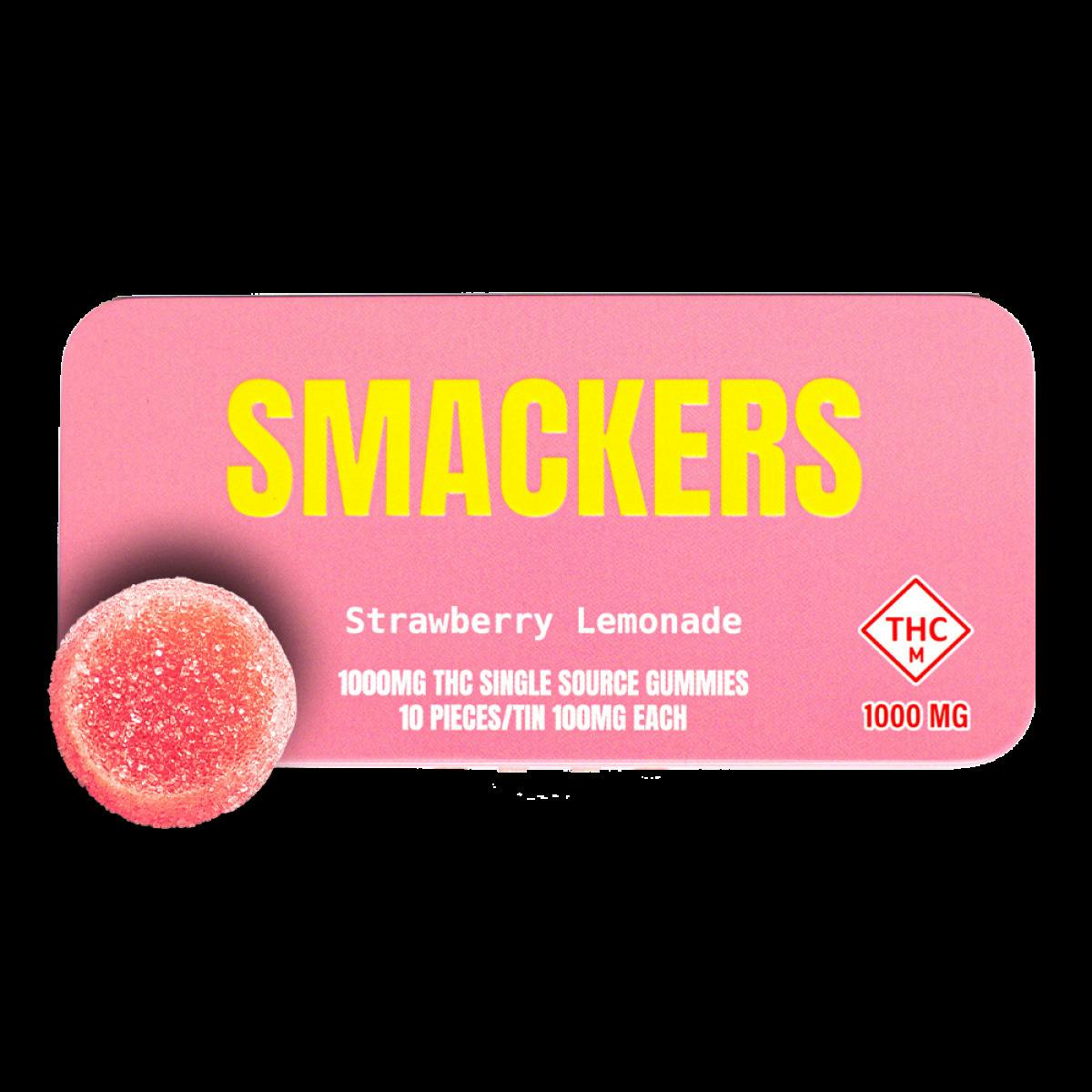 Smackers - 1000mg Gummies (10pk) - Strawberry Lemonade