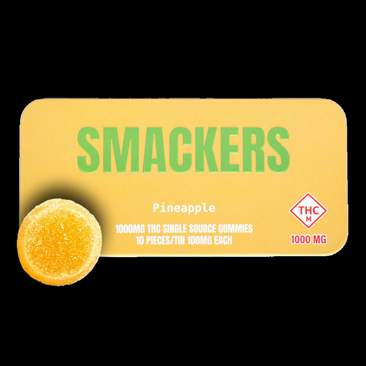 Smackers - 1000mg Gummies (10pk) - Pineapple