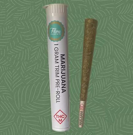 Flora - "Cheers" 1g Trim Pre-Roll - GMO