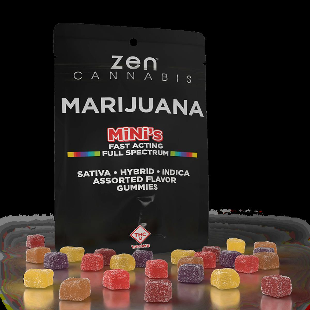 Zen - Assorted Mini 40mg Gummies - 1000mg (25pk)
