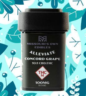 Missouri's Own - 100mg SATIVA Gummies - Concord Grape (10:1 CBD/THC)