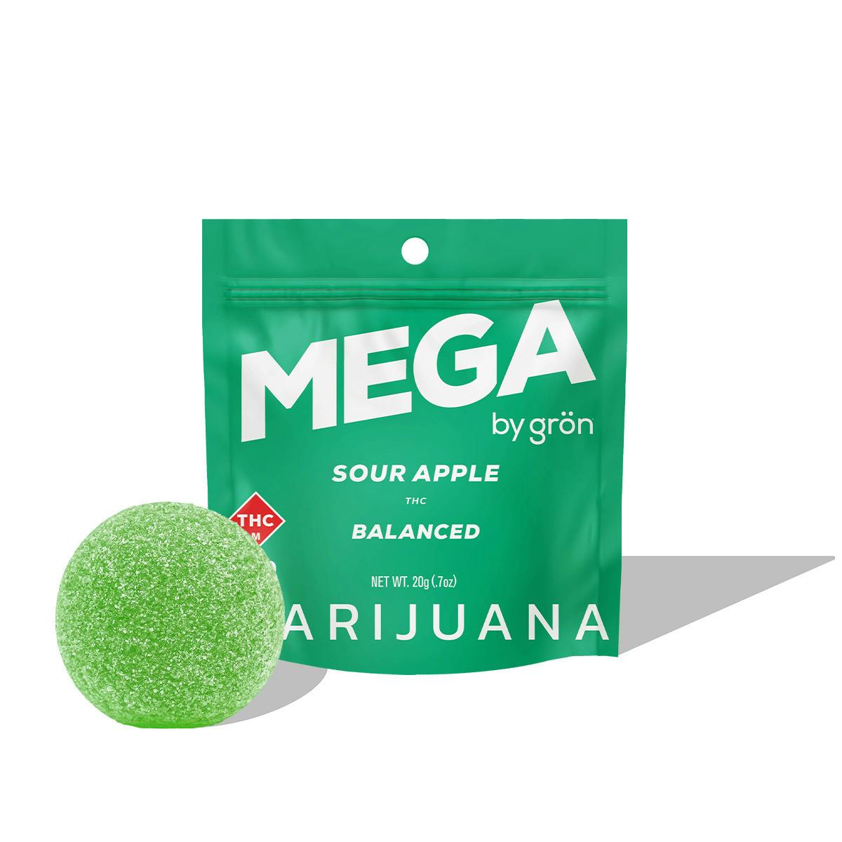 Gron - 100mg MEGA Pearl (1pk) - HYBRID Sour Apple at Missouri Wild Alchemy