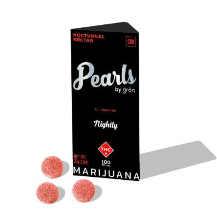 Gron - 100mg Pearls (10pk) - INDICA 1:1 Sleepy Nocturnal Nectar (THC/CBN)