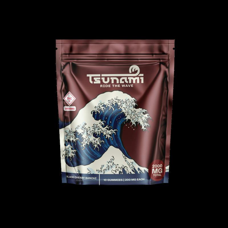 Tsunami - 2000mg Gummies (10pk) - Black Cherry Banzai