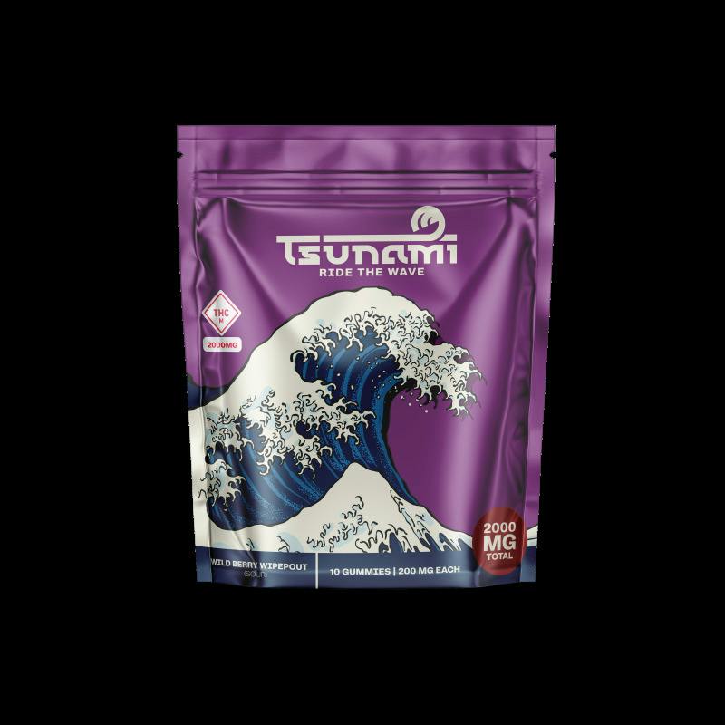 Tsunami - 2000mg Gummies (10pk) - Wildberry Wipeout