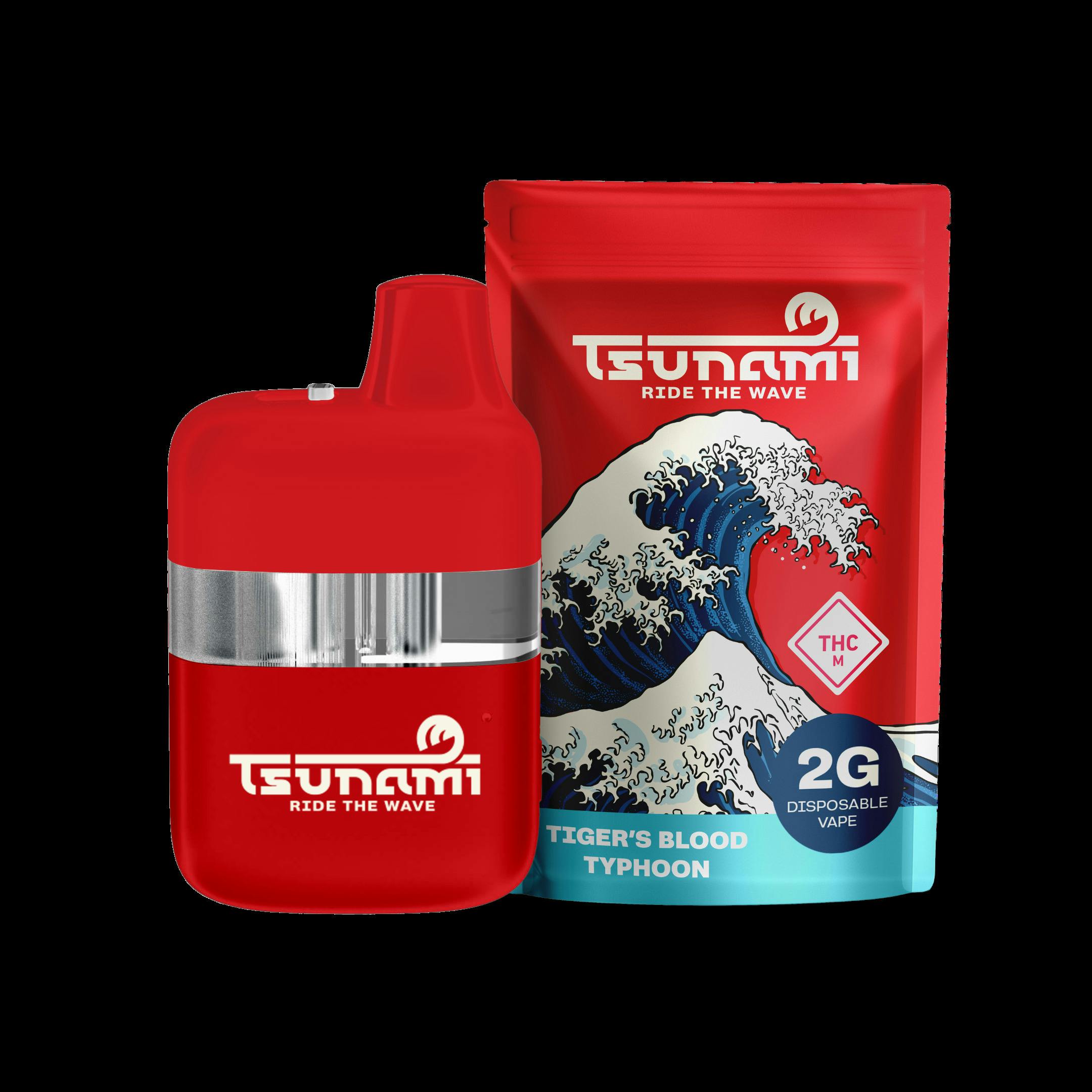 Tsunami - 2g Terp Tank Disposable Vape - Tiger's Blood Typhoon
