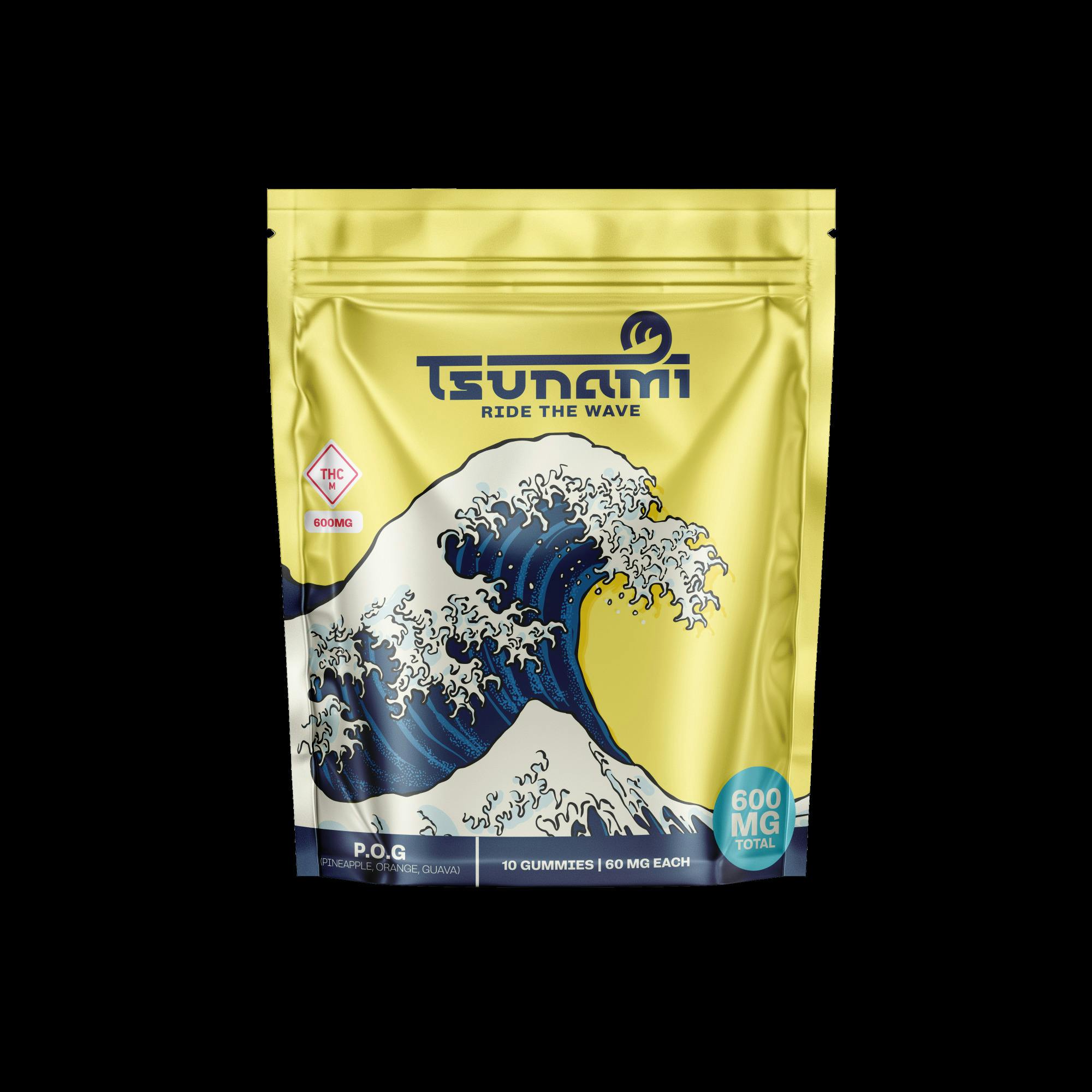Tsunami - 600mg Gummies (10pk) - POG (Pineapple Orange Guava)