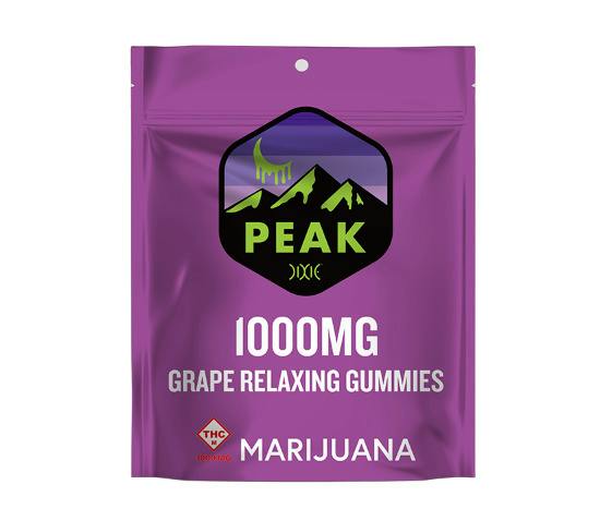 Dixie Peak - 1000mg Gummies (10pk) - Grape (Indica)