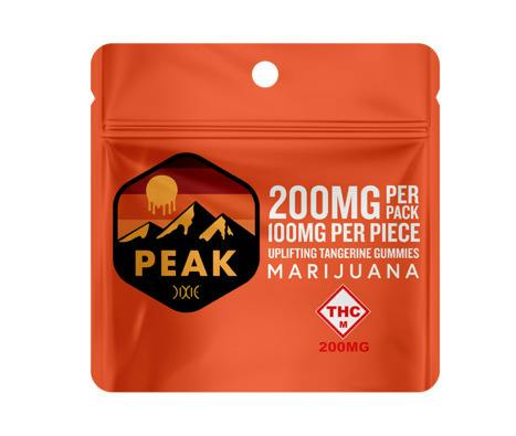 Dixie Peak - 200mg Gummies (2pk) - Tangerine (Sativa)