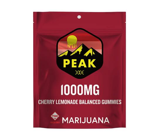 Dixie Peak - 1000mg Gummies (10pk) - Cherry Lemonade (Hybrid)
