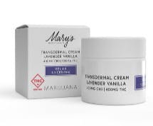 Mary's Medicinals - 2oz 1:1 CBD.THC Transdermal Topical Cream - 400mg (Lavender/Vanilla)