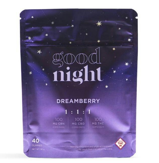 Good Night - Dreamberry Gummies 1:1:1 (THC/CBD/CBN) - 2.5mg (40pk)