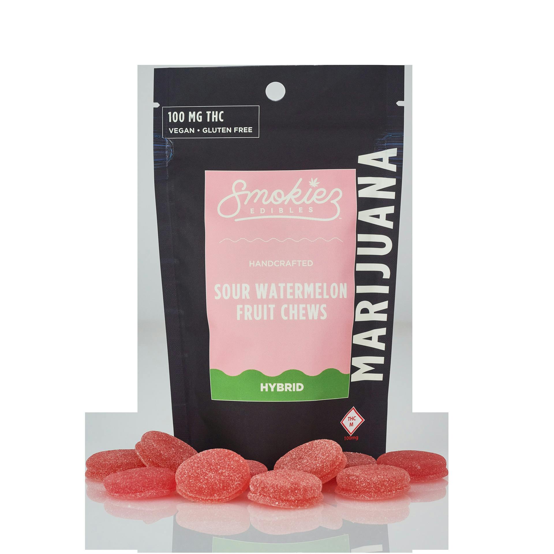 Smokiez - 100mg (10pk) - HYBRID Sour Watermelon