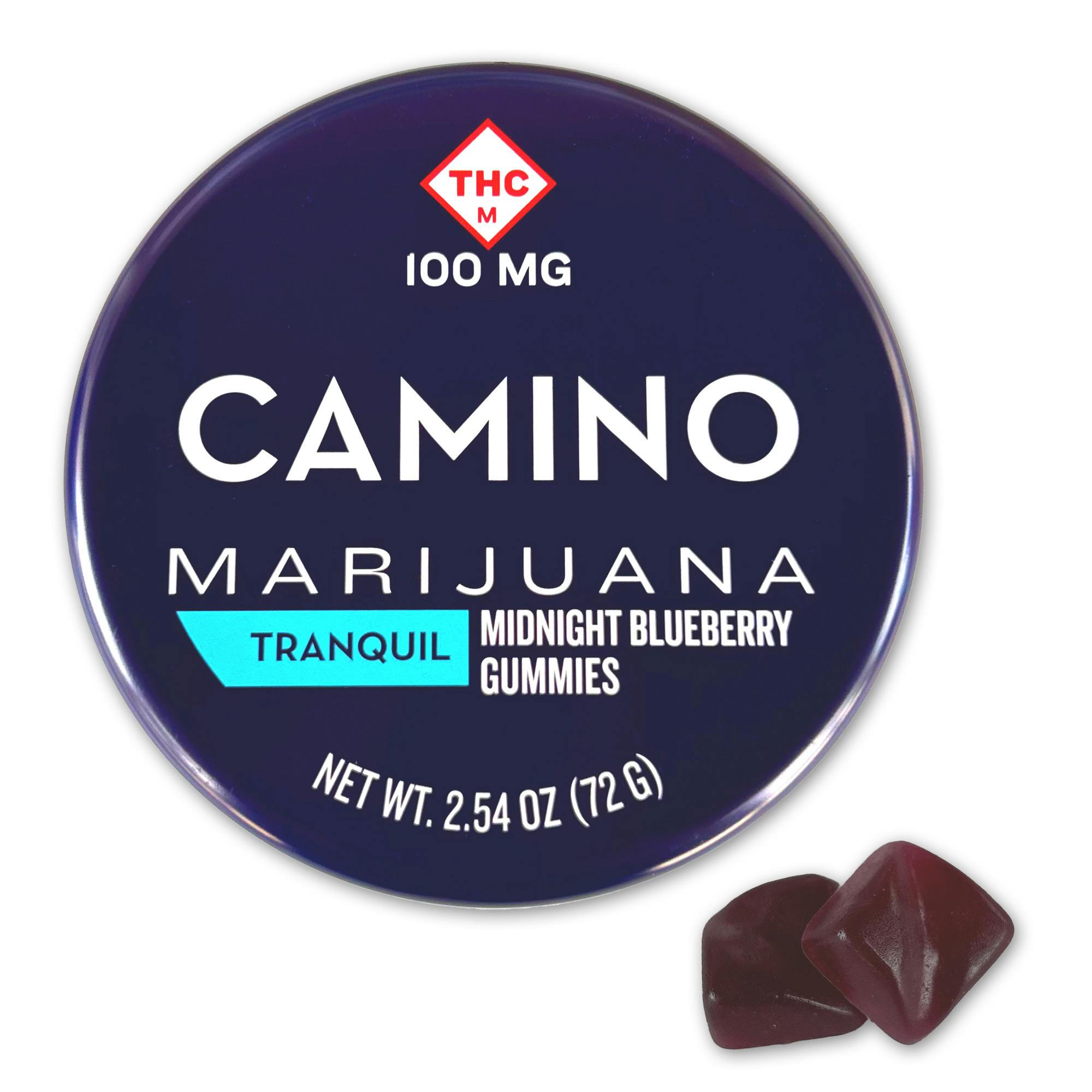 Camino by KIVA - Midnight Blueberry Gummies (20pk) - 100mg (+CBN)
