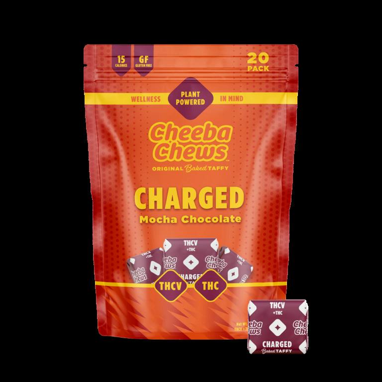 Cheeba Chews - 100mg THCV Charged Taffy - Mocha Chocolate (20pk)