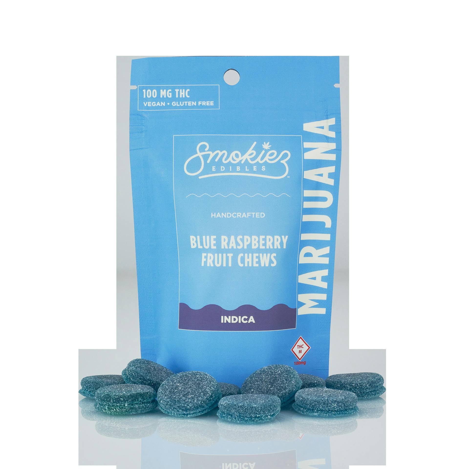 Smokiez - 100mg (10pk) - INDICA Blue Raspberry