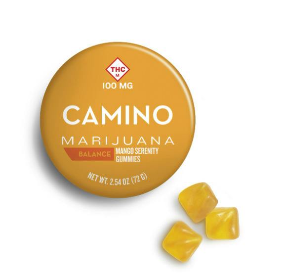 Camino by KIVA - 1:1 Balance Mango Serenity Gummies (20pk) - 100mg (THC/CBD)