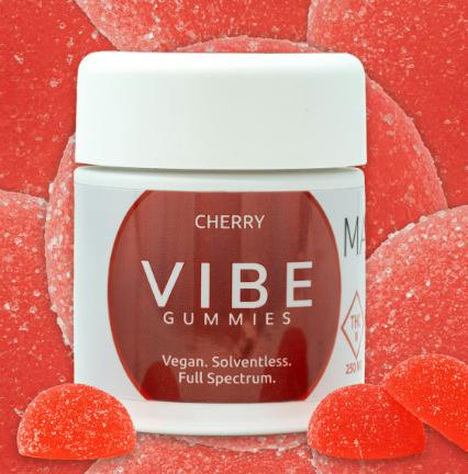 VIBE Cannabis - 250mg Rosin Gummies - Cherry