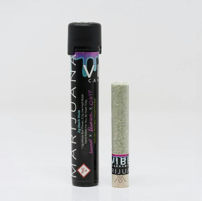 VIBE Cannabis - 2g Live Resin Hash Hole - Midnight Junkie