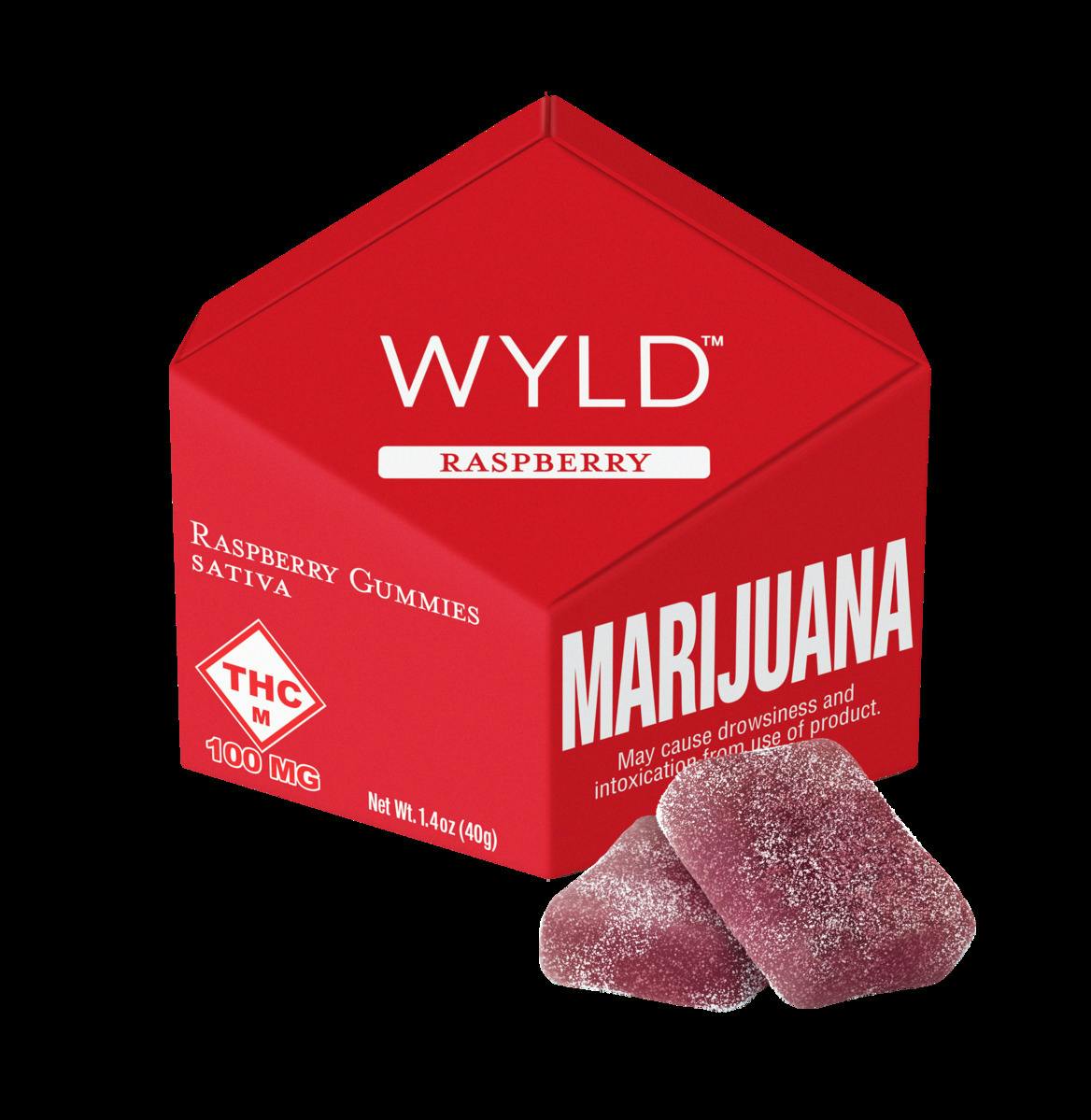 Wyld - 100mg SATIVA Gummies (10pk) - Raspberry