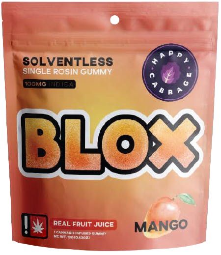 Mango "BLOX" Gummy: Happy Cabbage Farms