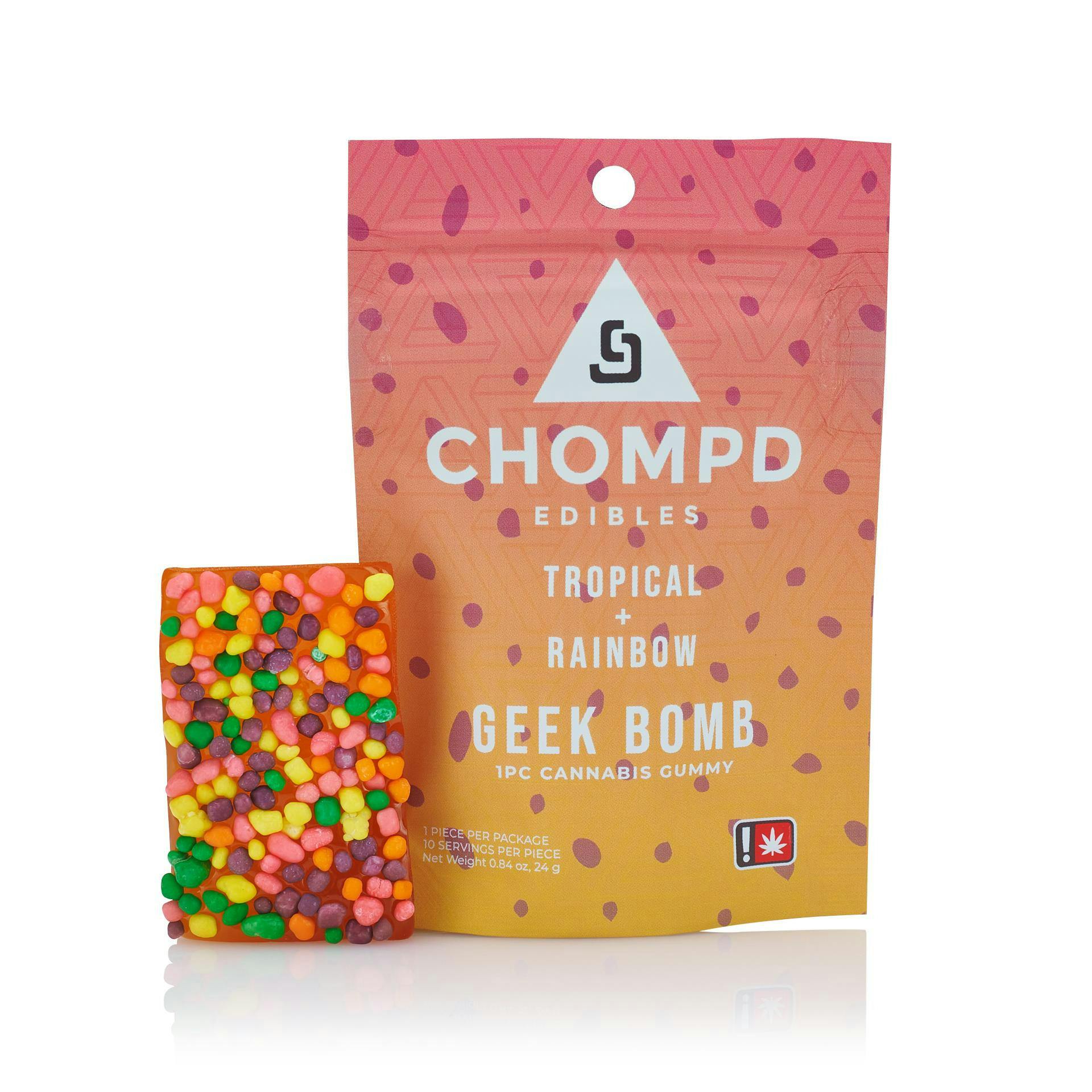 Tropical + Rainbow "Geek Bomb" Gummy: Chomp D