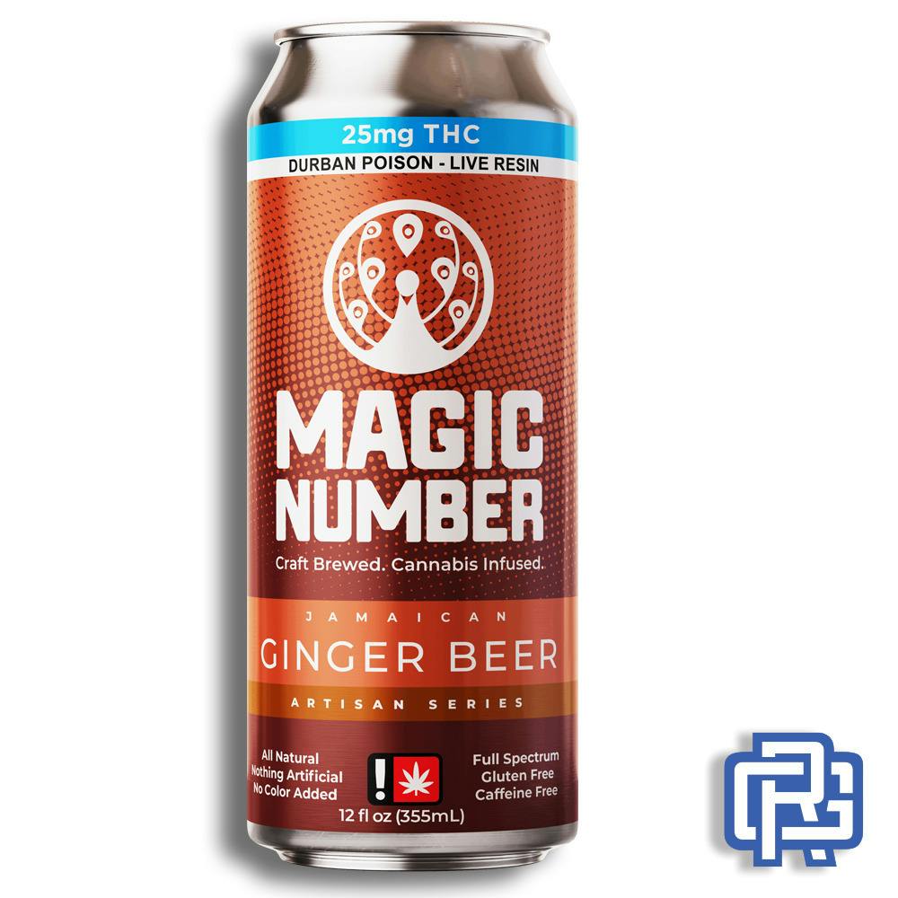 Ginger Beer Nano Soda | 12oz 100mg (THC) | Magic Number