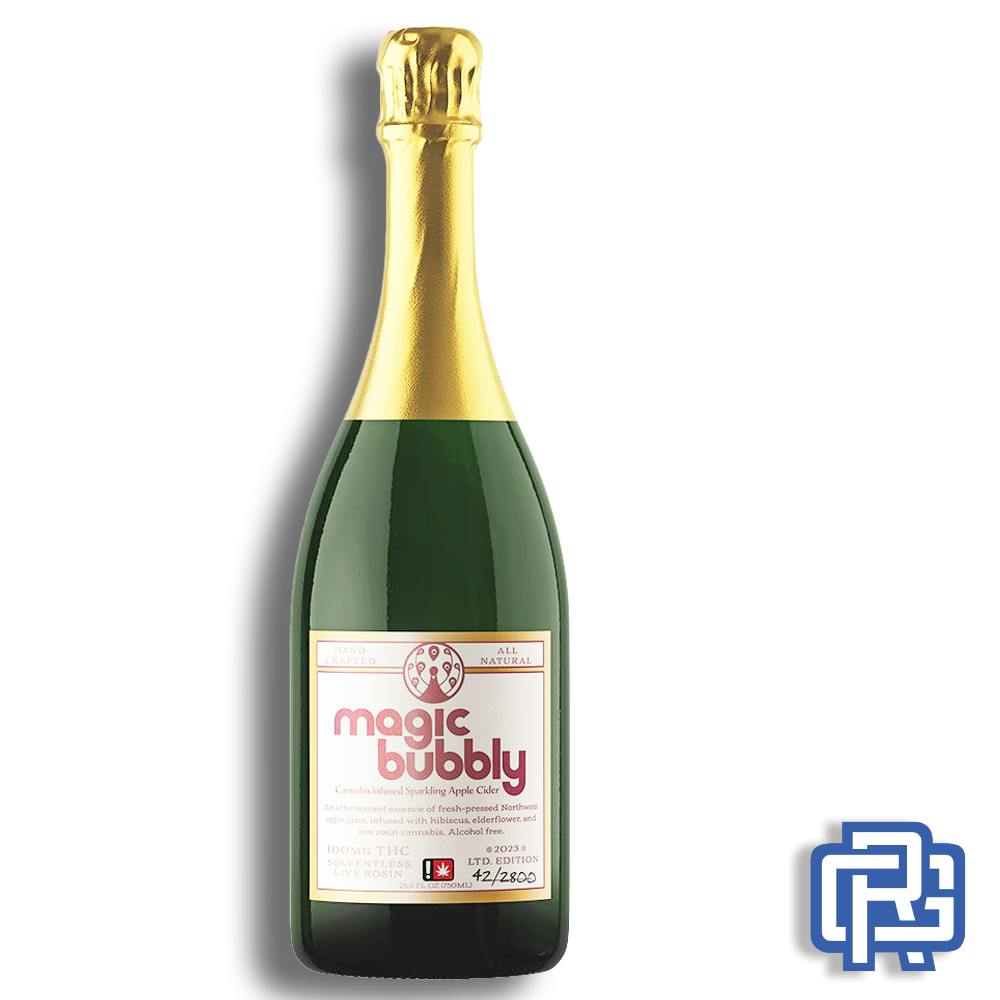 Magic Bubbly Sparkling Nano Apple Cider | 25.4oz 100mg (THC) (Live Hash Rosin) | Magic Number