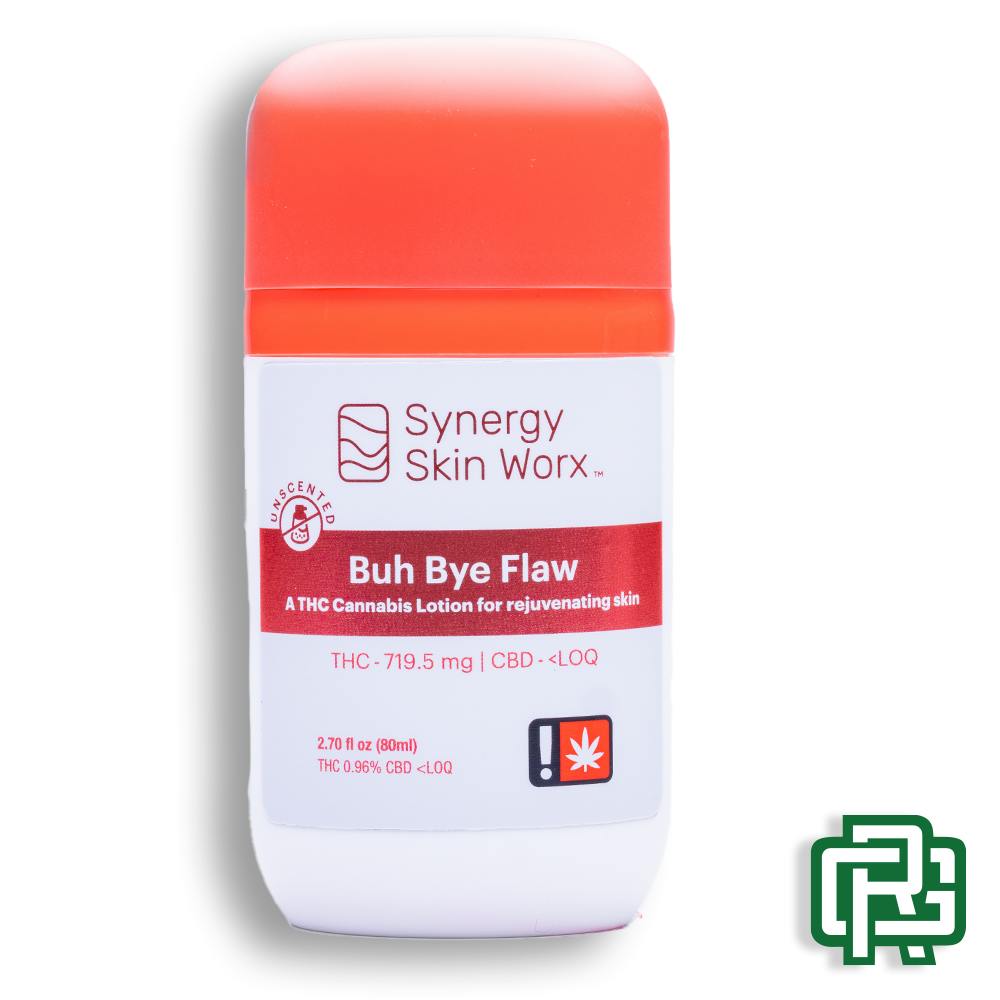 "Buh Bye Flaw" Unscented Lotion | 2.7oz 700mg (THC) | Synergy Skin Worx