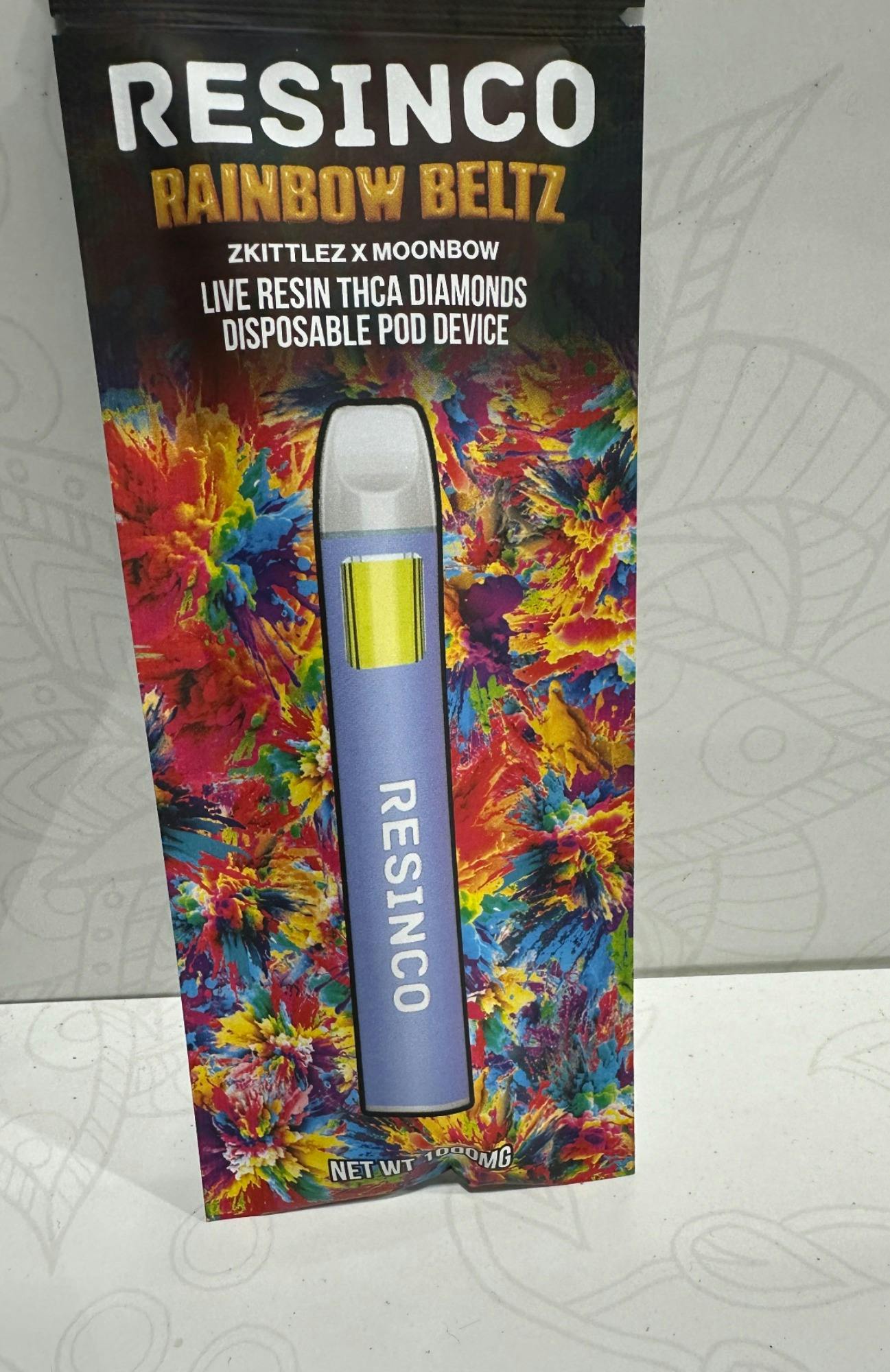 Live Resin Diamond Disposable - Rainbow Belts